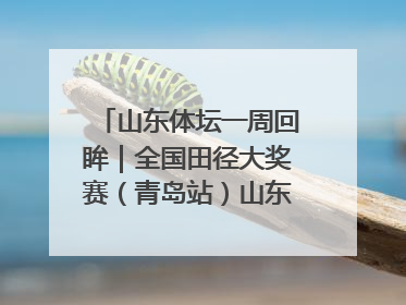 山东体坛一周回眸｜全国田径大奖赛（青岛站）山东队夺7金