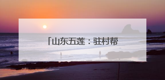 山东五莲：驻村帮扶助力乡村振兴