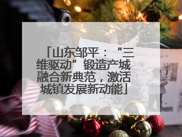 山东邹平：“三维驱动”锻造产城融合新典范，激活城镇发展新动能