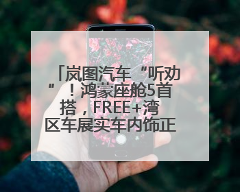 岚图汽车“听劝”！鸿蒙座舱5首搭，FREE+湾区车展实车内饰正式曝光