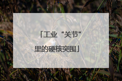 工业“关节”里的硬核突围