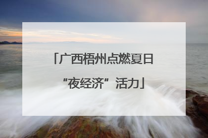 广西梧州点燃夏日“夜经济”活力