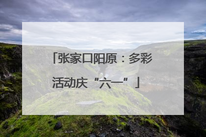 张家口阳原：多彩活动庆“六一”