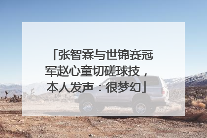 张智霖与世锦赛冠军赵心童切磋球技，本人发声：很梦幻