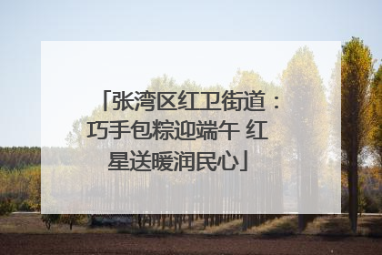张湾区红卫街道：巧手包粽迎端午 红星送暖润民心