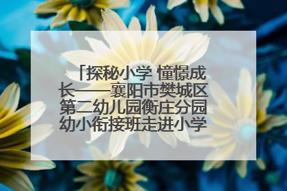 探秘小学 憧憬成长——襄阳市樊城区第二幼儿园衡庄分园幼小衔接班走进小学开展参观体验活动