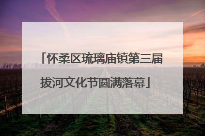 怀柔区琉璃庙镇第三届拔河文化节圆满落幕
