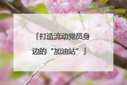 打造流动党员身边的“加油站”