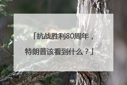 抗战胜利80周年，特朗普该看到什么？