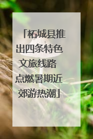 柘城县推出四条特色文旅线路 点燃暑期近郊游热潮