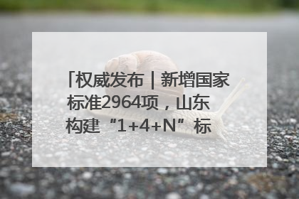 权威发布｜新增国家标准2964项，山东构建“1+4+N”标准化创新发展新格局