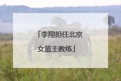 李翔担任北京女篮主教练