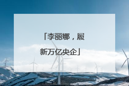 李丽娜，履新万亿央企