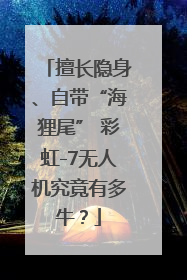 擅长隐身、自带“海狸尾” 彩虹-7无人机究竟有多牛？