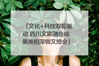 文化+科技双轮驱动 四川文旅融合成果亮相深圳文博会