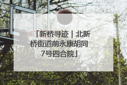 新桥寻迹｜北新桥街道前永康胡同7号四合院