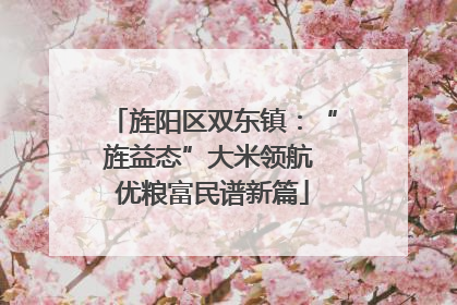 旌阳区双东镇：“旌益态”大米领航 优粮富民谱新篇