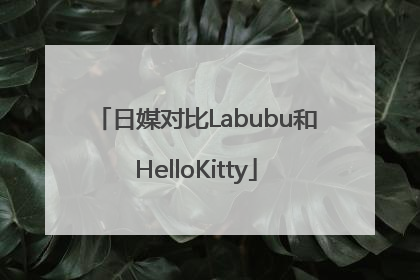 日媒对比Labubu和HelloKitty