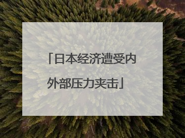 日本经济遭受内外部压力夹击