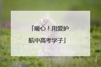 暖心！用爱护航中高考学子