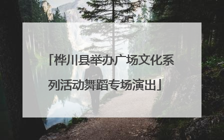 桦川县举办广场文化系列活动舞蹈专场演出