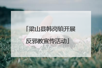 梁山县韩岗镇开展反邪教宣传活动