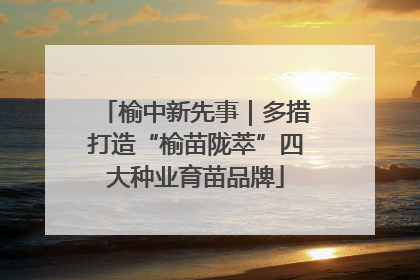 榆中新先事｜多措打造“榆苗陇萃”四大种业育苗品牌
