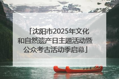 沈阳市2025年文化和自然遗产日主题活动暨公众考古活动季启幕