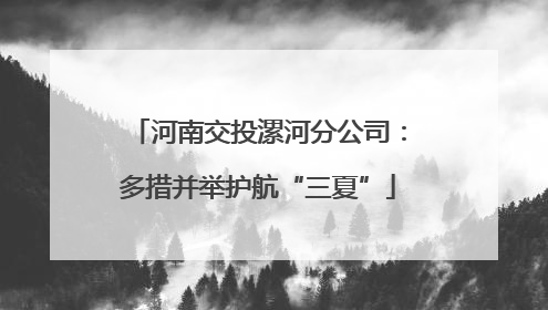 河南交投漯河分公司：多措并举护航“三夏”