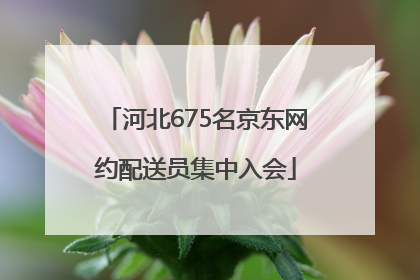 河北675名京东网约配送员集中入会