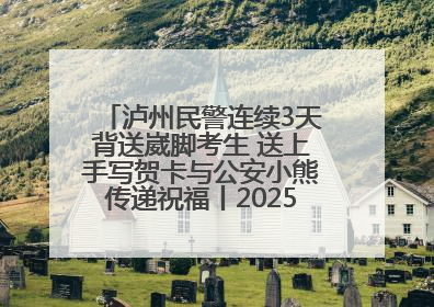 泸州民警连续3天背送崴脚考生 送上手写贺卡与公安小熊传递祝福丨2025四川高考