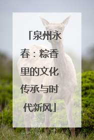 泉州永春：粽香里的文化传承与时代新风
