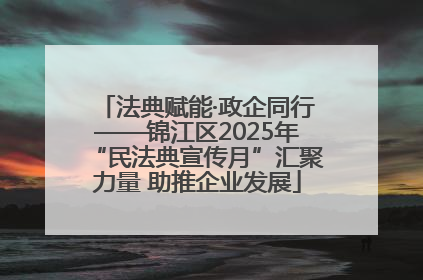 法典赋能·政企同行——锦江区2025年“民法典宣传月”汇聚力量 助推企业发展