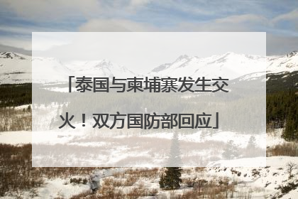 泰国与柬埔寨发生交火！双方国防部回应