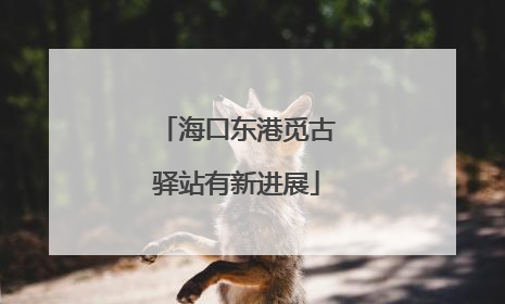 海口东港觅古驿站有新进展