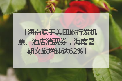 海南联手美团旅行发机票、酒店消费券，海南暑期文旅增速达62%