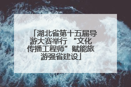 湖北省第十五届导游大赛举行 “文化传播工程师”赋能旅游强省建设
