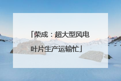 荣成：超大型风电叶片生产运输忙