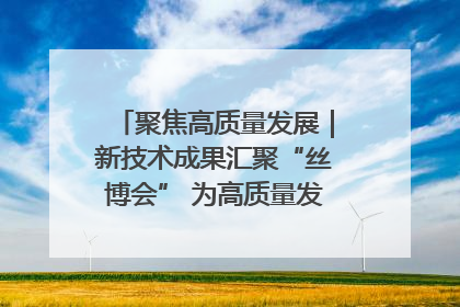 聚焦高质量发展｜新技术成果汇聚“丝博会” 为高质量发展注入新动能