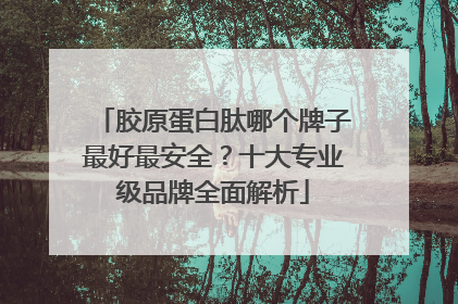 胶原蛋白肽哪个牌子最好最安全？十大专业级品牌全面解析