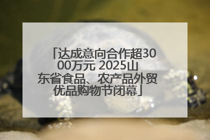 达成意向合作超3000万元 2025山东省食品、农产品外贸优品购物节闭幕