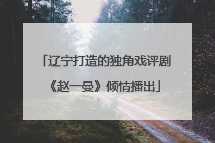 辽宁打造的独角戏评剧《赵一曼》倾情播出