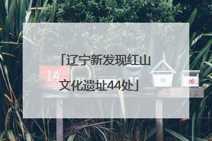 辽宁新发现红山文化遗址44处