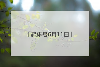起床号6月11日