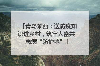 青岛莱西：送防疫知识进乡村，筑牢人畜共患病“防护墙”