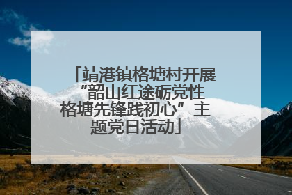 靖港镇格塘村开展“韶山红途砺党性 格塘先锋践初心”主题党日活动