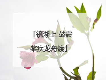 镜湖上 鼓震桨疾龙舟渡