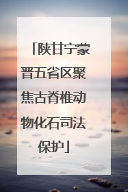 陕甘宁蒙晋五省区聚焦古脊椎动物化石司法保护