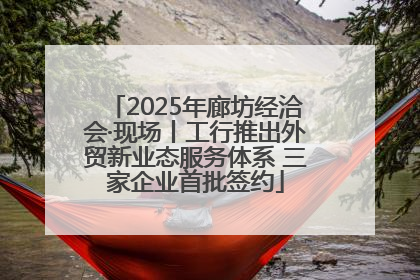 2025年廊坊经洽会·现场丨工行推出外贸新业态服务体系 三家企业首批签约