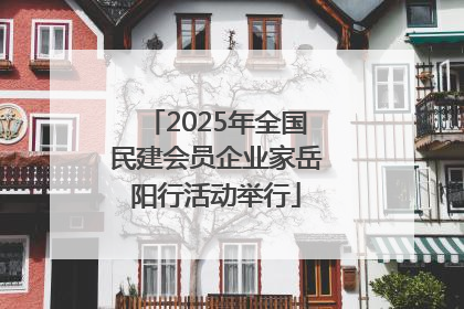 2025年全国民建会员企业家岳阳行活动举行
